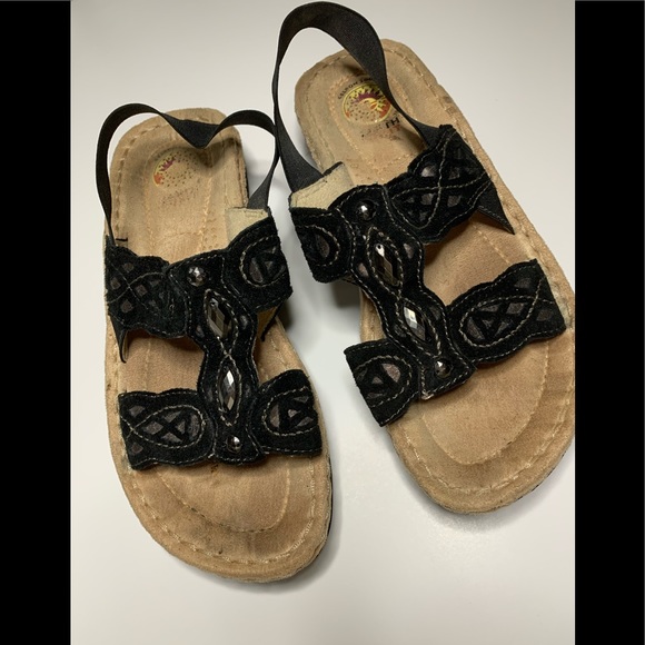 Ladies leather sandals - Picture 1 of 4